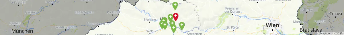 Kartenansicht für Apotheken-Notdienste in der Nähe von Hagenberg im Mühlkreis (Freistadt, Oberösterreich)